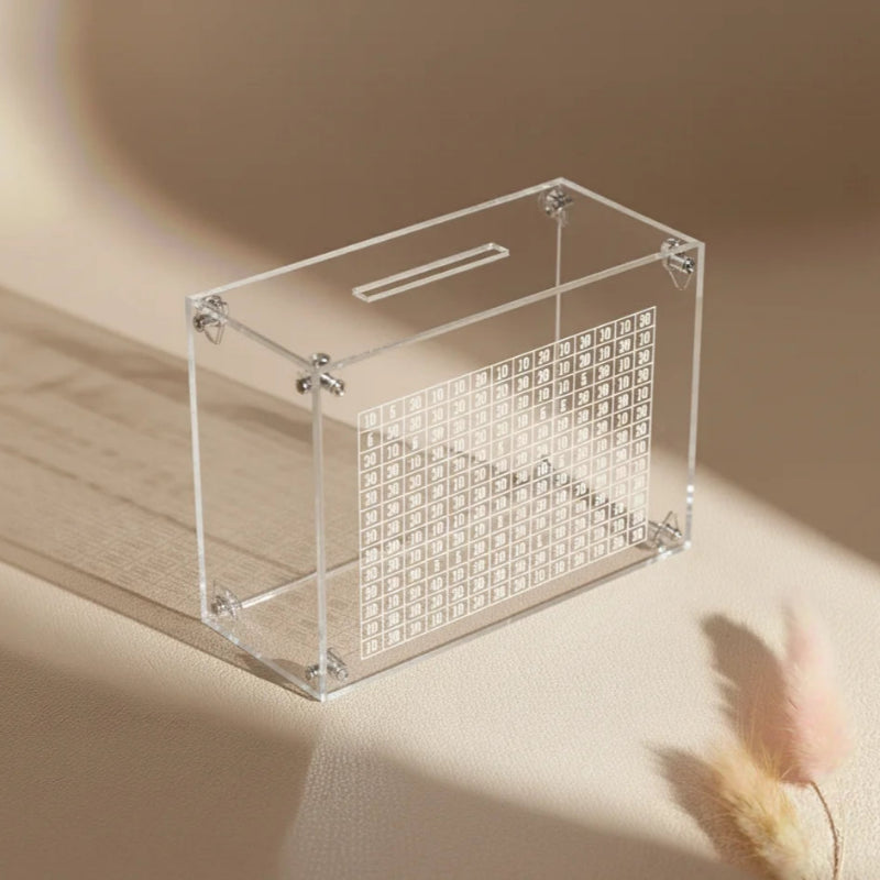 Acrylic Counting Piggy Bank