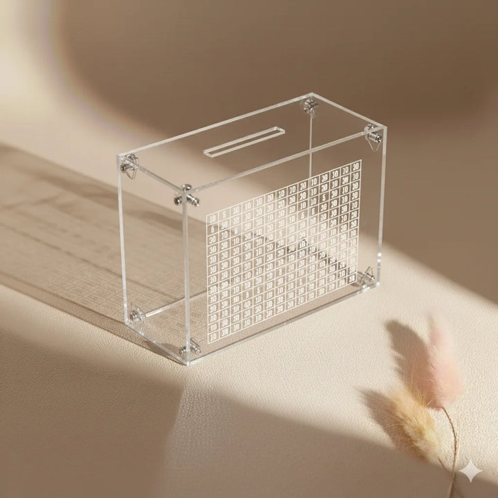 Acrylic Counting Piggy Bank