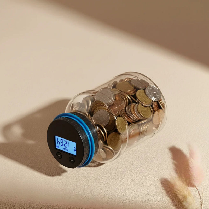 Digital Coin Counting Jar