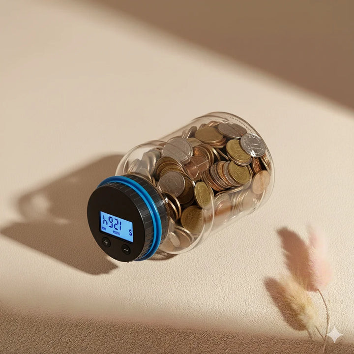 Digital Coin Counting Jar