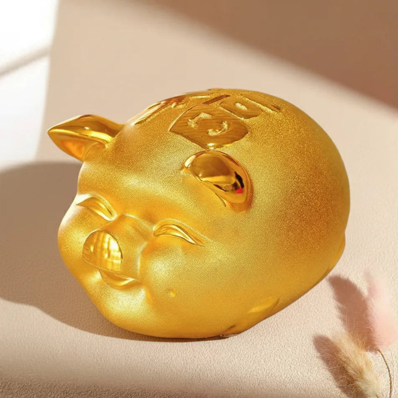 Gold Piggy Bank Gift