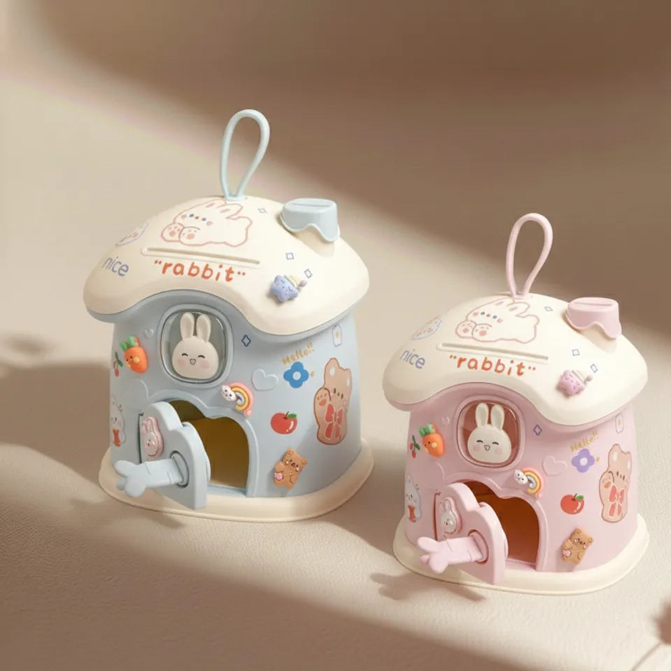 Rabbit House Piggy Bank