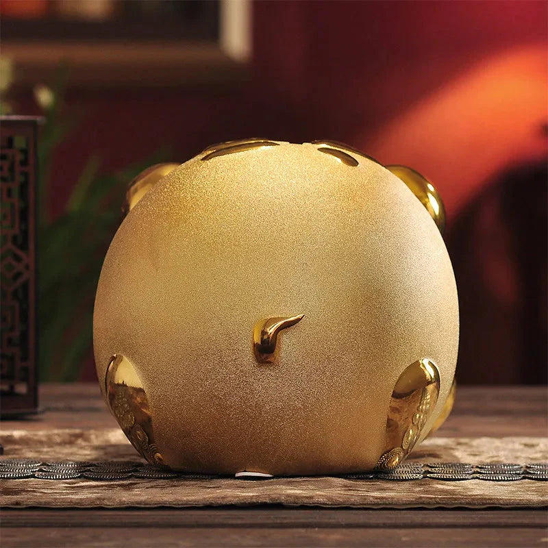 Gold Piggy Bank Gift Piggy