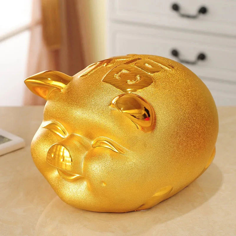 Gold Piggy Bank Gift | Piggy