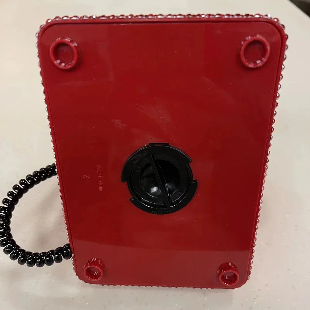 Rhinestone Telephone Piggy Bank Piggy Bank Palace