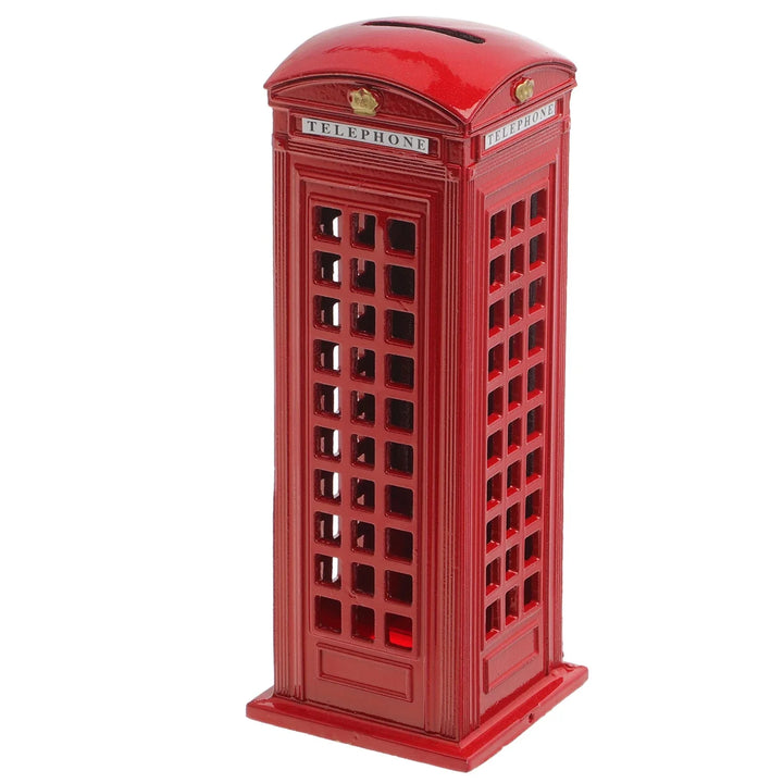 Vintage Telephone Booth Piggy Bank Palace
