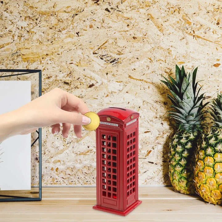 Vintage Telephone Booth Piggy Bank Palace
